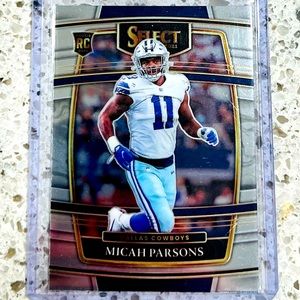 MICAH PARSONS ROOKIE CARD NFL SELECT 2021 PANINI DALLAS COWBOYS